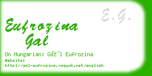 eufrozina gal business card